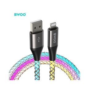 BWOO RGB USB A to Lightning Cable | Klikk Malta