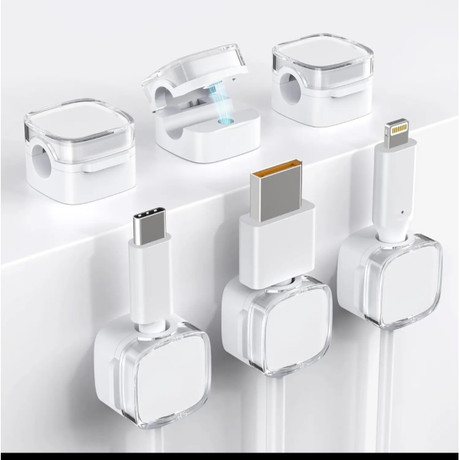 Cable Holders (6-pack) Black and White | Klikk Malta