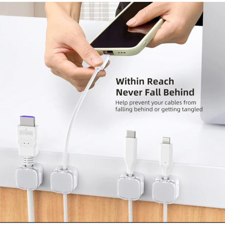 Cable Holders (6-pack) Black and White | Klikk Malta