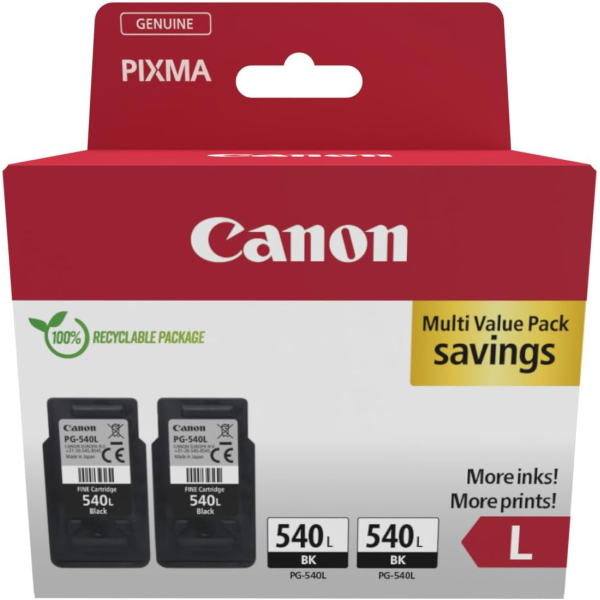 Canon PG-540L Black (Twin Pack) | Klikk Malta