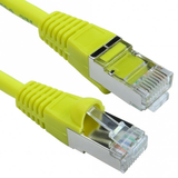 Cat6a Network Patch Cable 0.5m Yellow | Klikk Malta