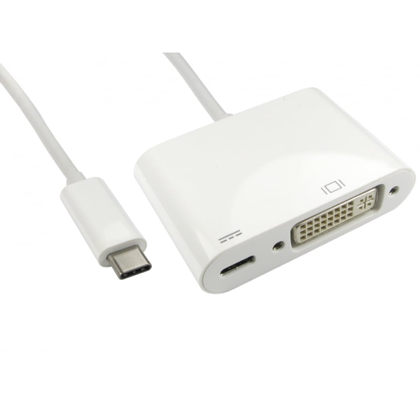 CDL USB C (M) to DVI (F) & USB C (F) PD Ada... | Klikk Malta