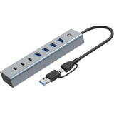 Conceptronic 7-port USB-C/A Hub ( 3xUSB-C 4... | Klikk Malta