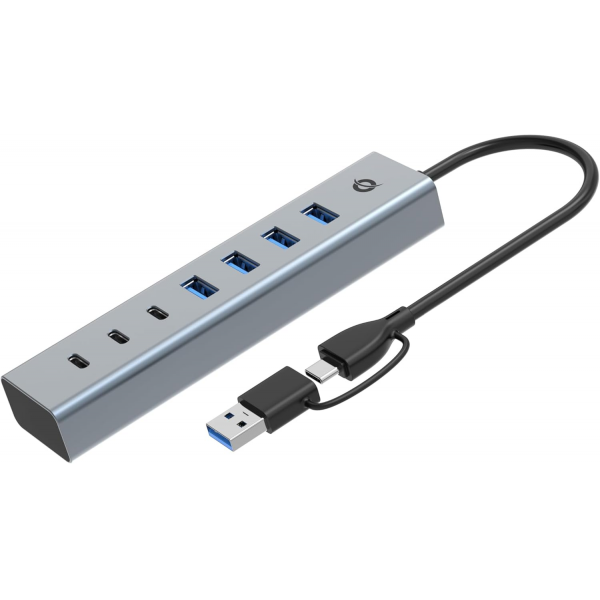 Conceptronic 7-port USB-C/A Hub ( 3xUSB-C 4... | Klikk Malta