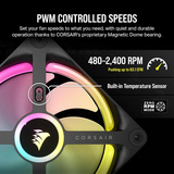 Corsair iCUE Link QX120 RGB 120mm Fan Kit x... | Klikk Malta