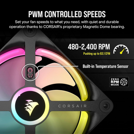 Corsair iCUE Link QX120 RGB 120mm Fan Kit x... | Klikk Malta
