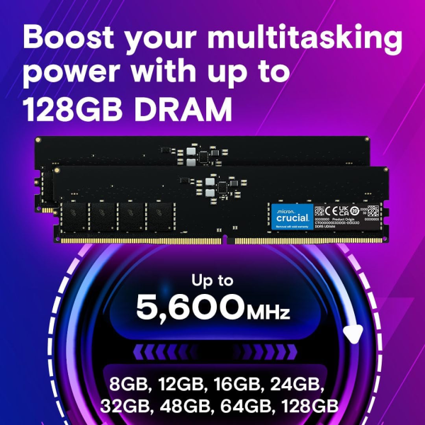 Crucial 32GB DDR5 5600MHz CL46 RAM | Klikk Malta