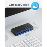 Cudy GS108D 8-port Gigabit Network Switch | Klikk Malta