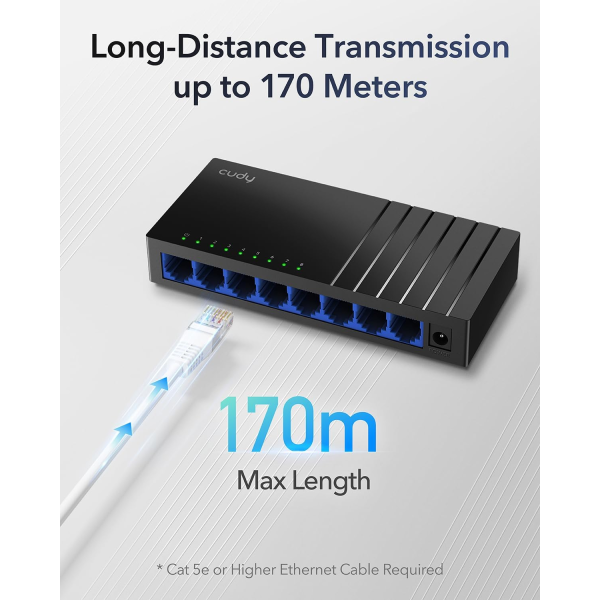 Cudy GS108D 8-port Gigabit Network Switch | Klikk Malta