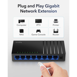 Cudy GS108D 8-port Gigabit Network Switch | Klikk Malta