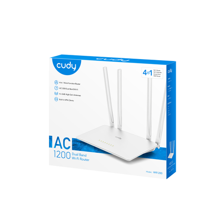 Cudy WR1200 AC1200 Wi-Fi Gigabit LAN Router | Klikk Malta