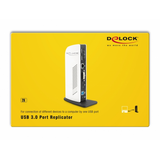 DeLock USB 3.0 Port Replicator Docking Station | Klikk Malta