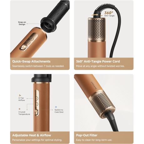 Dreame AirStyle Pro 7-in-1 Hair Styler Gold | Klikk Malta
