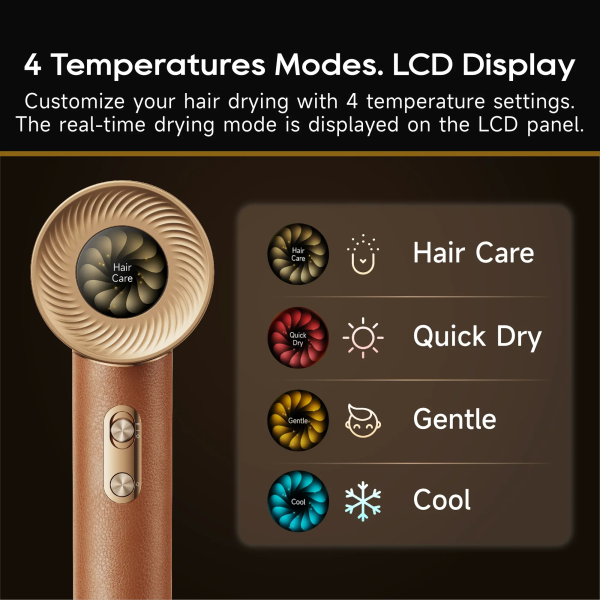 Dreame Miracle Hair Dryer - Gold | Klikk Malta