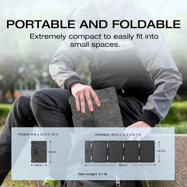 EcoFlow 45W Portable Solar Panel | Klikk Malta