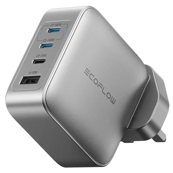 EcoFlow RAPID Pro GaN Charger UK 140W 4-port | Klikk Malta