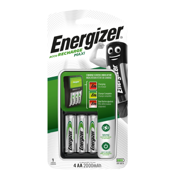 Energizer Recharge Maxi AC Battery Charger | Klikk Malta