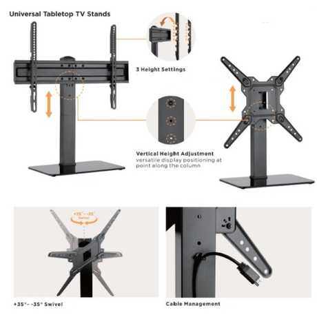 Equip TV/Monitor Table Stand 37-70 inch 40k... | Klikk Malta