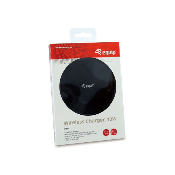 Equip Wireless Charger Pad 10W USB-A Black | Klikk Malta