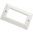Excel Single 6 x 3 Faceplate without Modules | Klikk Malta