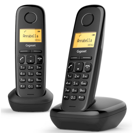 Gigaset A170 Duo Cordless Telephone Set Black | Klikk Malta