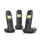 Gigaset A170 Trio Cordless Telephone Set Black | Klikk Malta