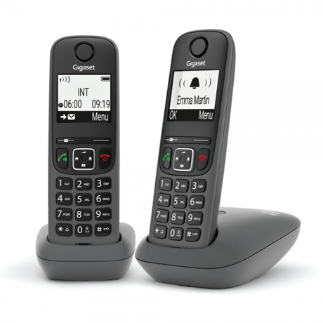 Gigaset AS490 Duo Cordless Telephone Black ... | Klikk Malta