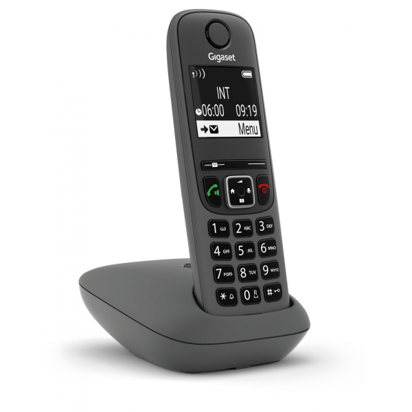 Gigaset AS490 Single Cordless Telephone Bla... | Klikk Malta