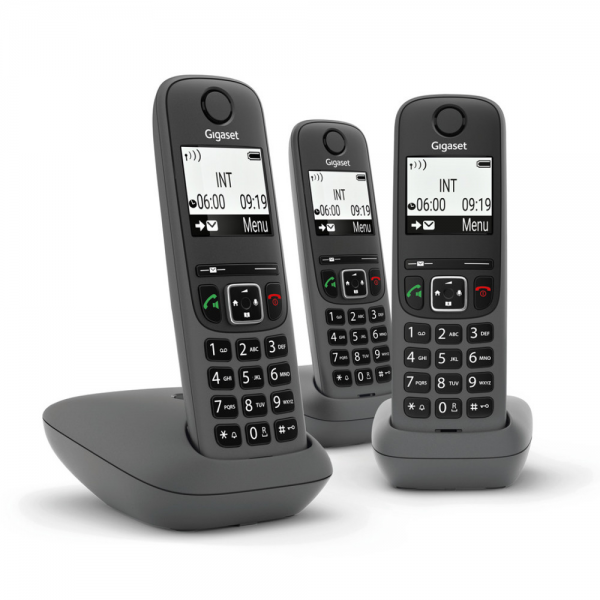 Gigaset AS490 Trio Cordless Telephone Set B... | Klikk Malta