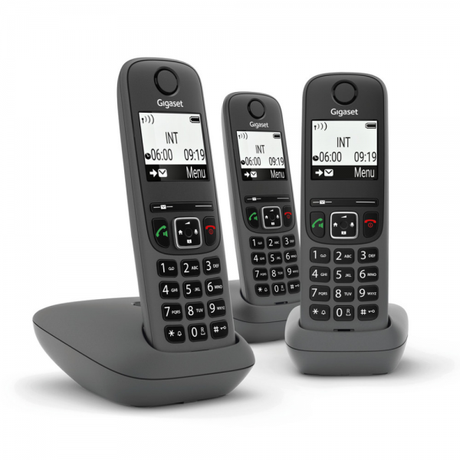Gigaset AS490 Trio Cordless Telephone Set B... | Klikk Malta
