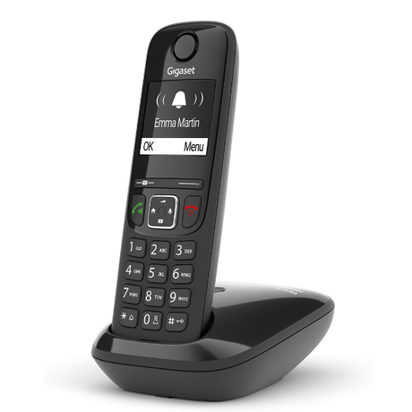 Gigaset AS690 Cordless Phone Black | Klikk Malta