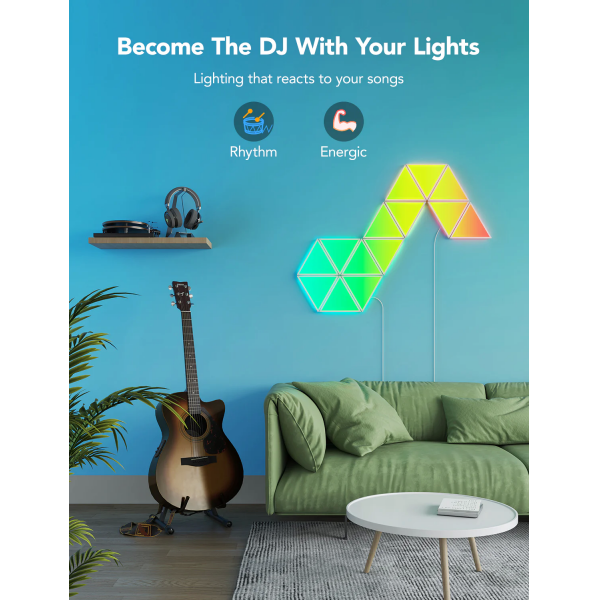 Govee Glide Triangle Wi-Fi & Bluetooth Smar... | Klikk Malta