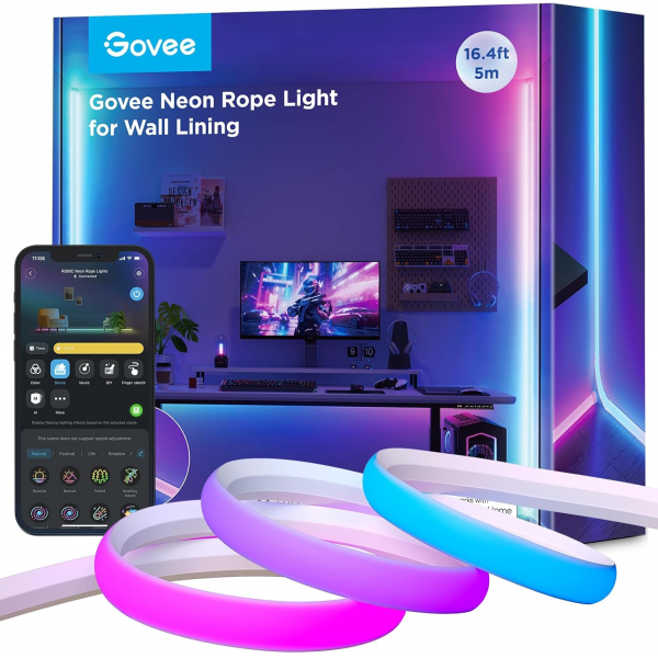 Govee Neon Rope Light for Wall Lining 5m | Klikk Malta