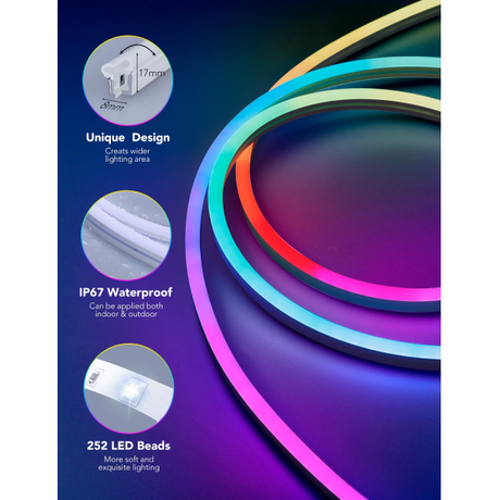 Govee Wi-Fi & Bluetooth Smart Neon LED RGBI... | Klikk Malta