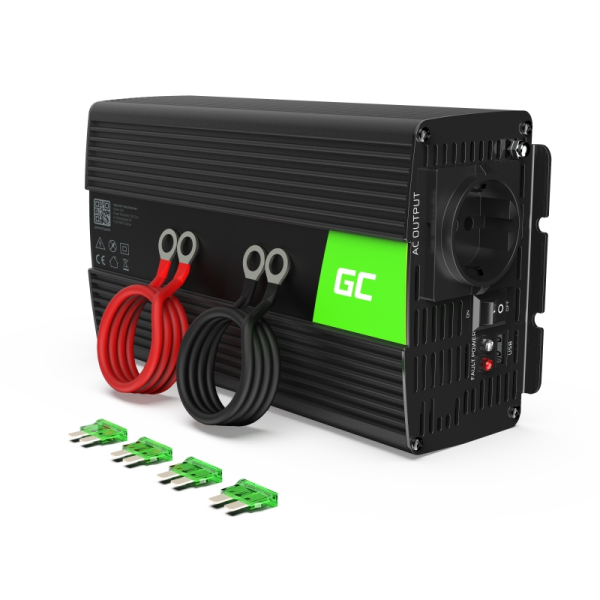 Green Cell Power Inverter 12V to 230V 1000W... | Klikk Malta