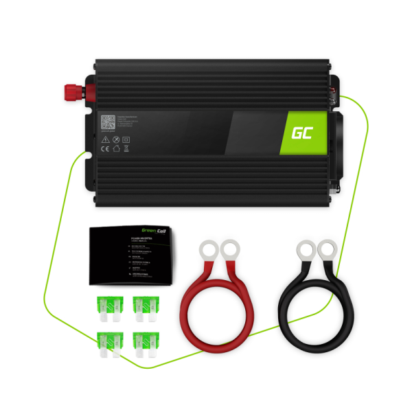 Green Cell Power Inverter 12V to 230V 1000W... | Klikk Malta