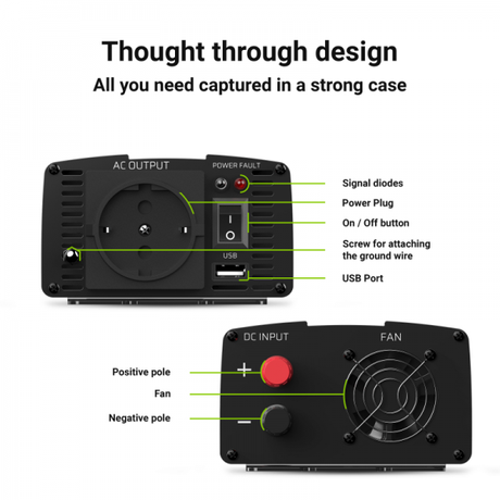 Green Cell Power Inverter  Converts 12V to ... | Klikk Malta