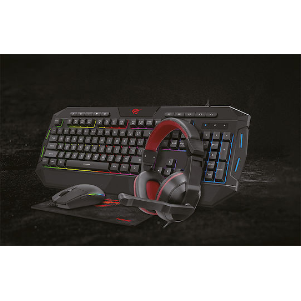 HAVIT 4-in-1 Wired Gaming Combo: RGB Backli... | Klikk Malta