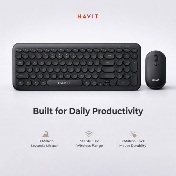 HAVIT PC Series Wireless Keyboard & Mouse C... | Klikk Malta