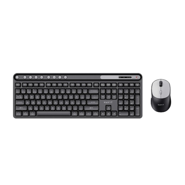 HAVIT PC Series Wireless Keyboard & Mouse Combo Black Grey