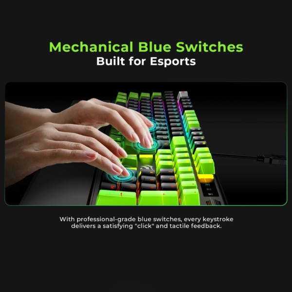 HAVIT RGB Backlit Mechanical Keyboard Blue ... | Klikk Malta