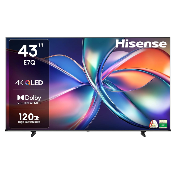 Hisense 43E7Q 43 inch QLED UHD Smart TV | Klikk Malta