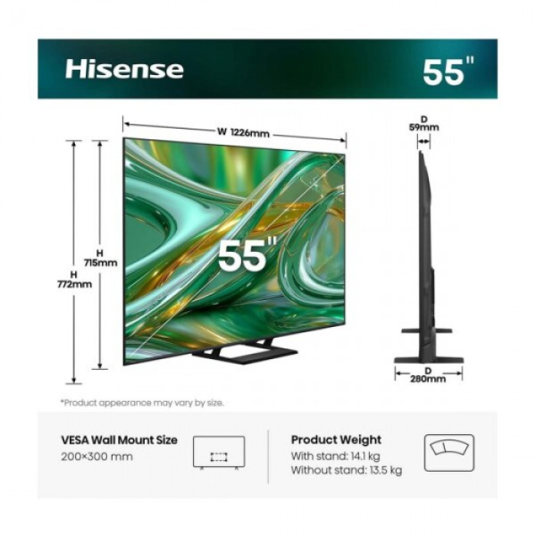 Hisense 50A6S 50 inch UHD Smart TV | Klikk Malta