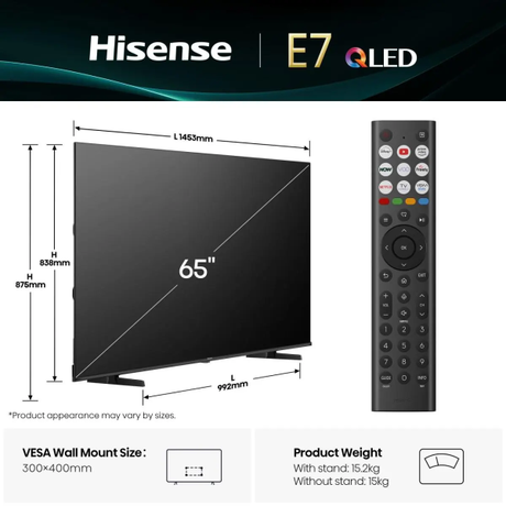 Hisense 65E7Q 65 inch UHD QLED Smart Televi... | Klikk Malta