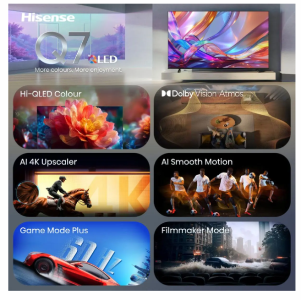 Hisense 65Q7S 55 inch QLED UHD Smart TV | Klikk Malta
