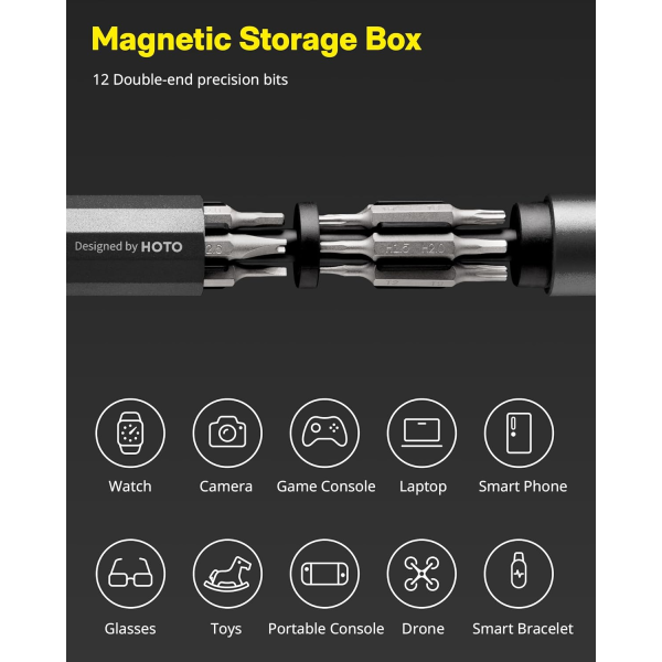 HOTO 24-in-1 Precision Screwdriver Gray (24... | Klikk Malta