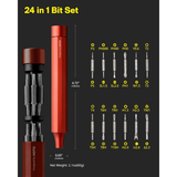 HOTO 24-in-1 Precision Screwdriver Red (24pcs) | Klikk Malta
