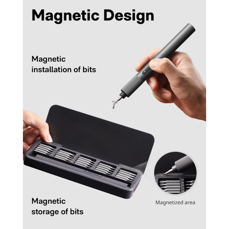 HOTO 25-in-1 Electric Screwdriver Kit Grey ... | Klikk Malta