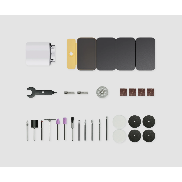 HOTO 35-in-1 Rotary Tool Kit Grey (35pcs) | Klikk Malta