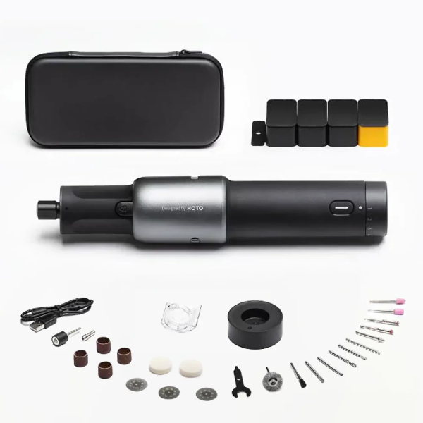HOTO 35-in-1 Rotary Tool Kit Grey (35pcs) | Klikk Malta